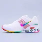 sneakers hommes nike shox ultra running chaussures rainbow white